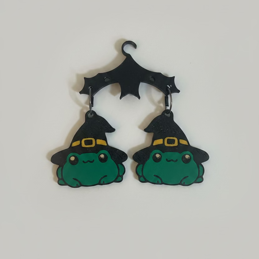 Witchy Frog Earrings
