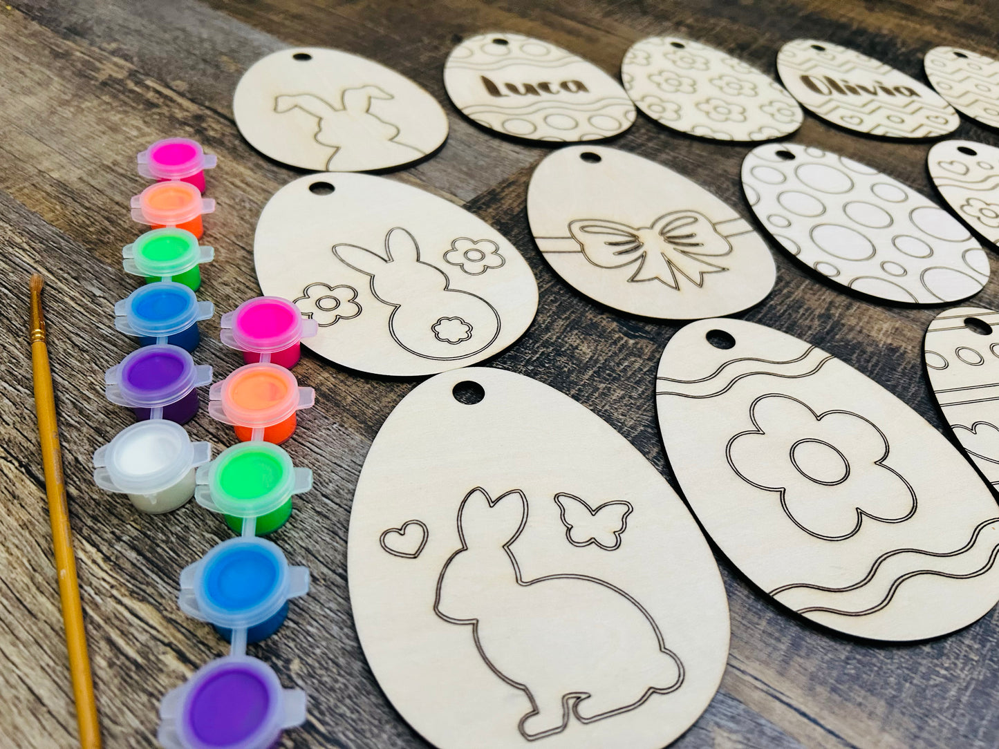 Set of 15 Easter Egg Coloring DIY Set