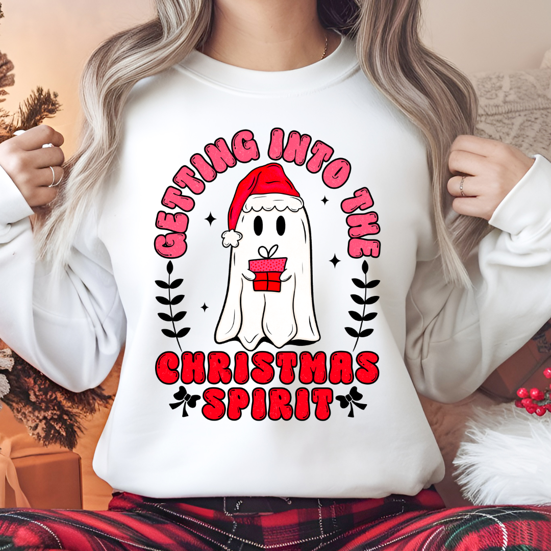 Getting Into The Christmas Spirit Christmas Pullover Sweatshirt