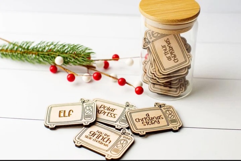 Christmas Movie Tokens Bag