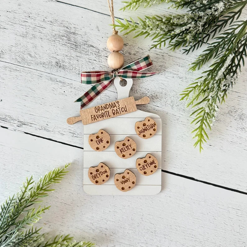Grandma’s Favorite Batch Cookies Personalized Christmas Ornament