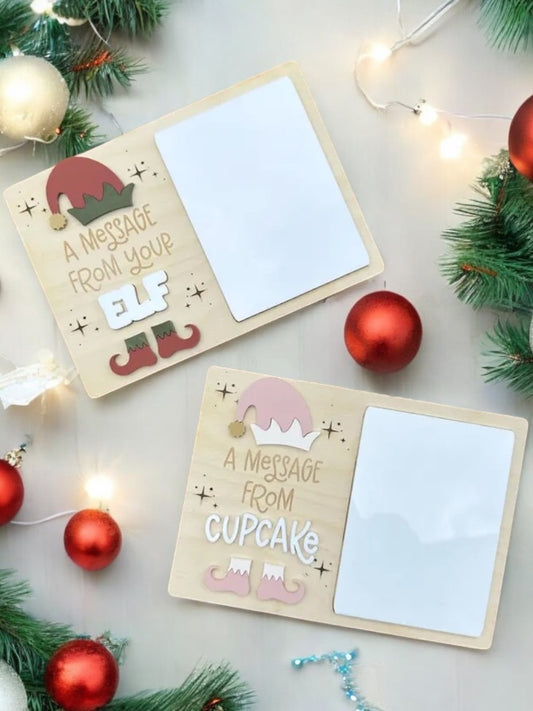 A Message from Your Elf Dry-Erase Board