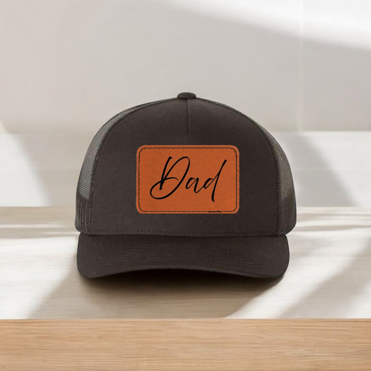 Custom Engraved Leather Patch Hat
