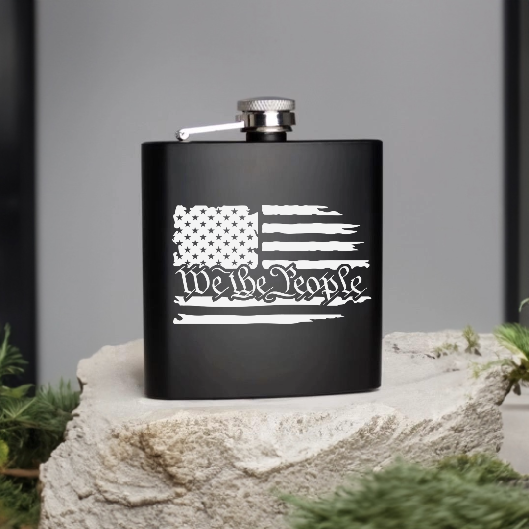 Personalized Laser Engraved Flask