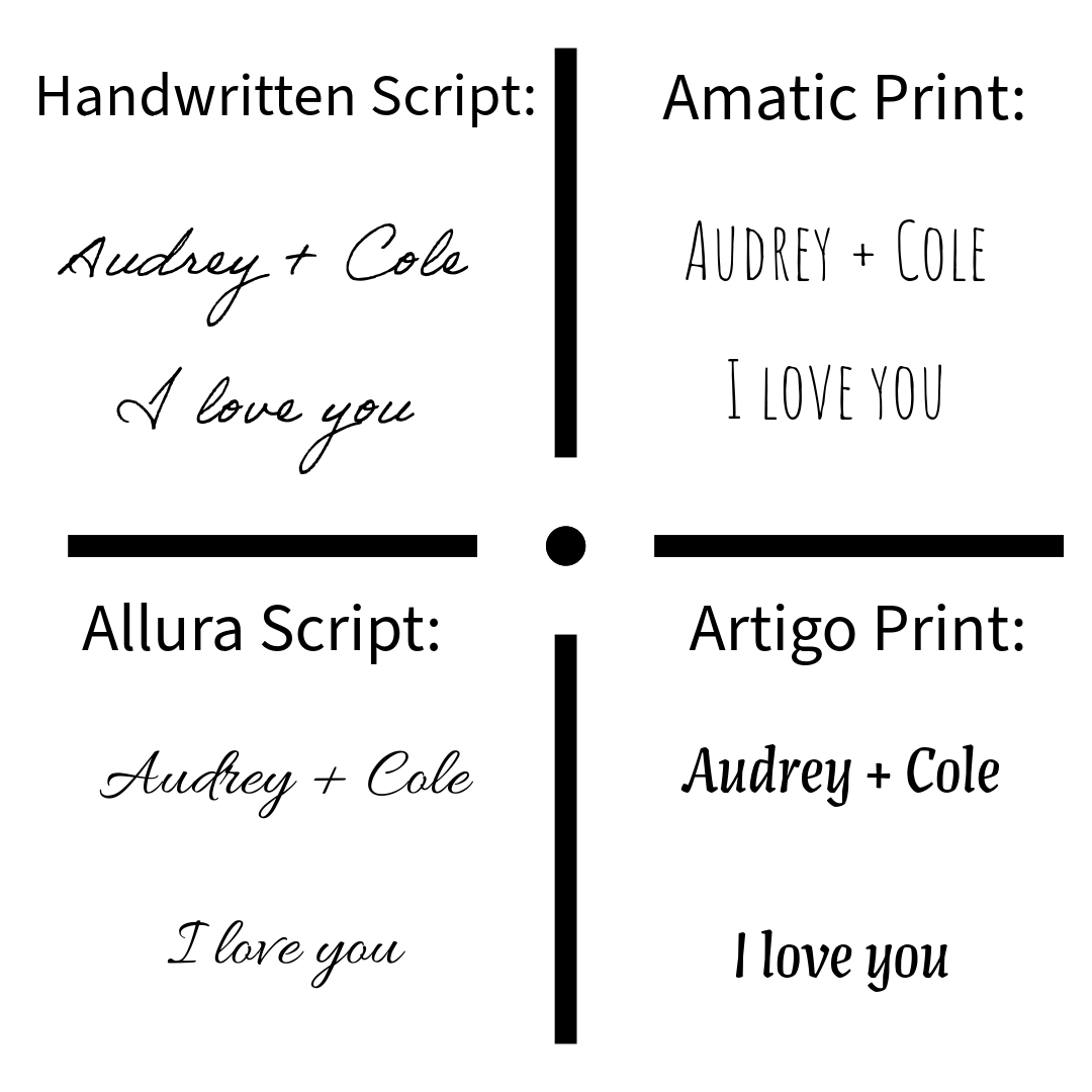 Personalized Engraved Heart Necklace with Custom Writing