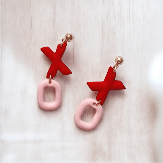 Valentine’s Day XO Clay Earrings