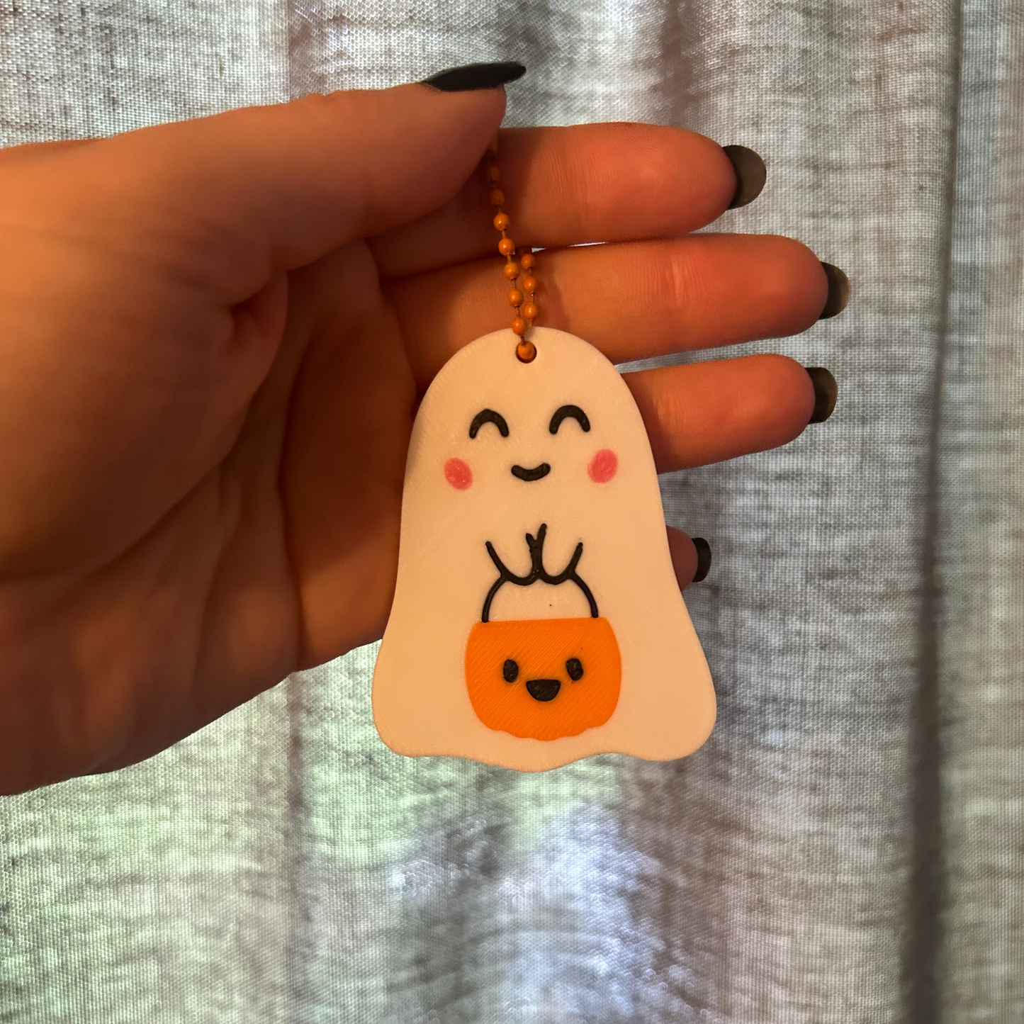 Ghost with Pail Can Opener Keychain