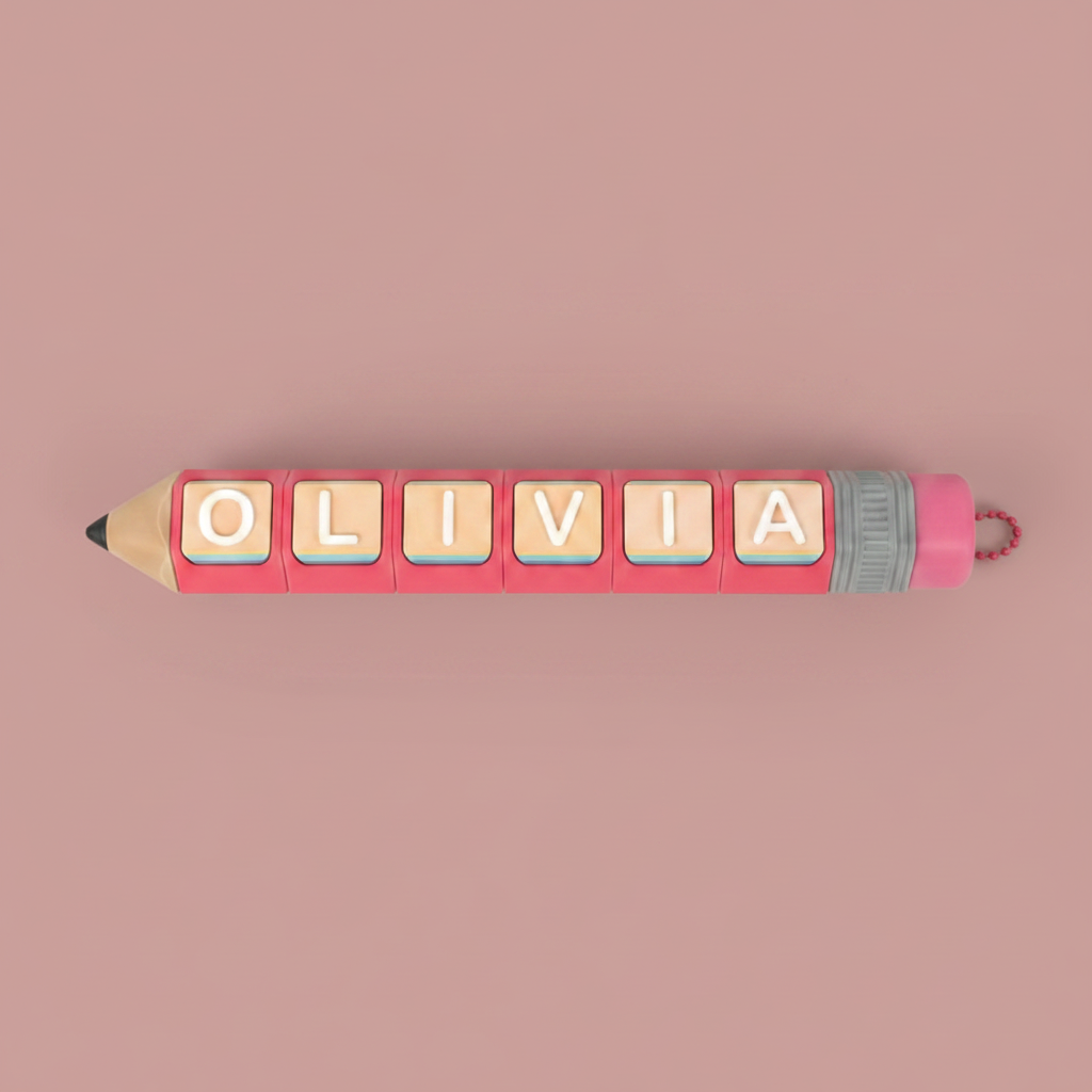 Personalized Pencil Clicker Fidget Toy
