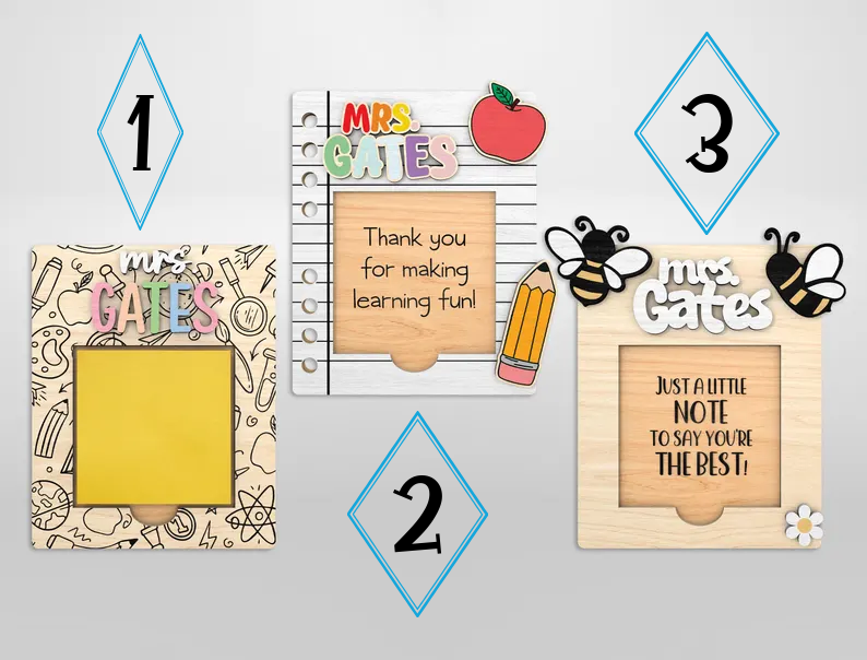 Teacher Post-It Note Holder | Teacher Appreciation Gift