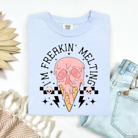 I’m Freakin’ Melting Ice Cream Skeleton Tee