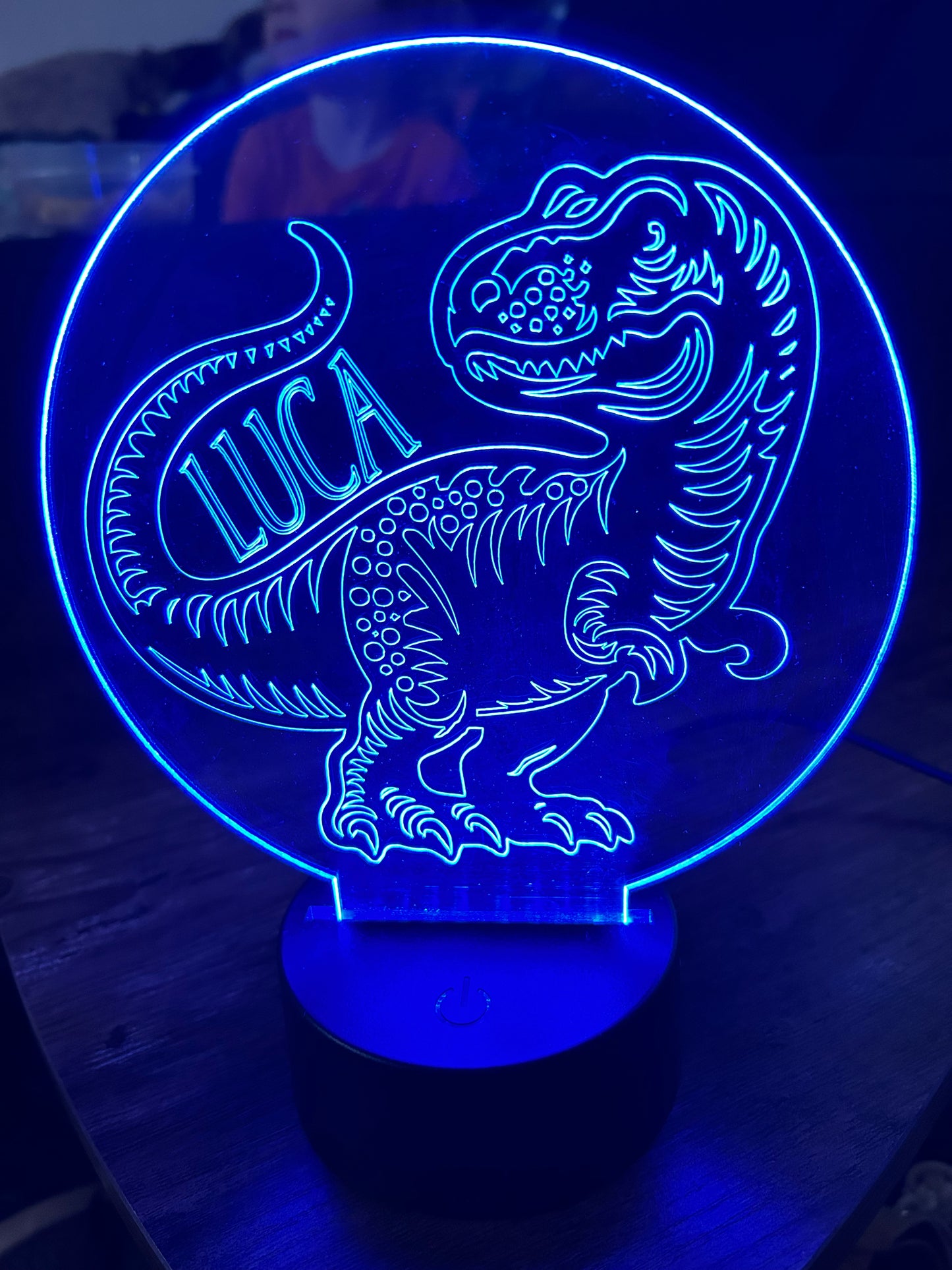 Custom Dinosaur Acrylic Light Stand