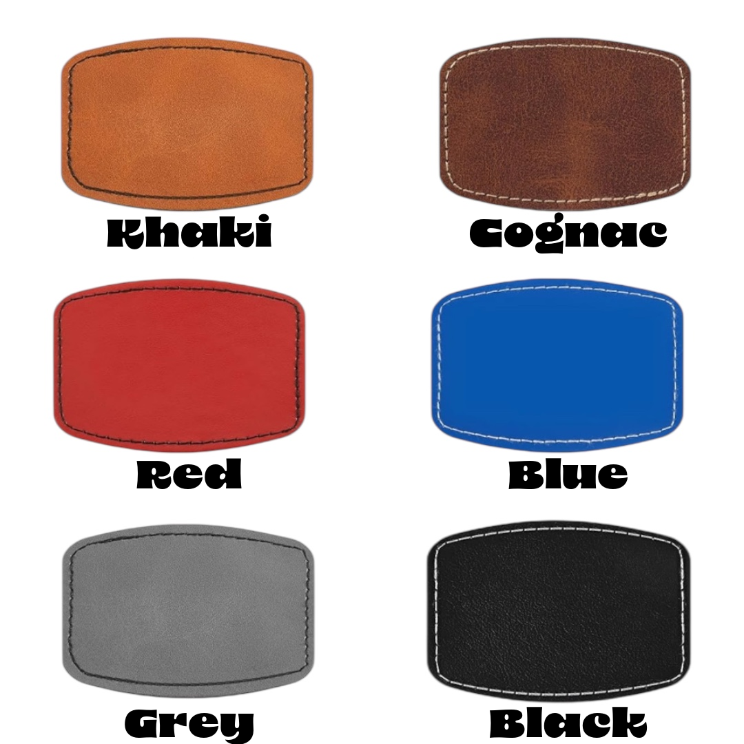 Custom Writing Engraved Leather Patch Hat for Father’s Day, Birthday, Gifting