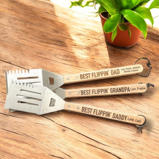 Best Flippin’ Dad Engraved Grill Spatula