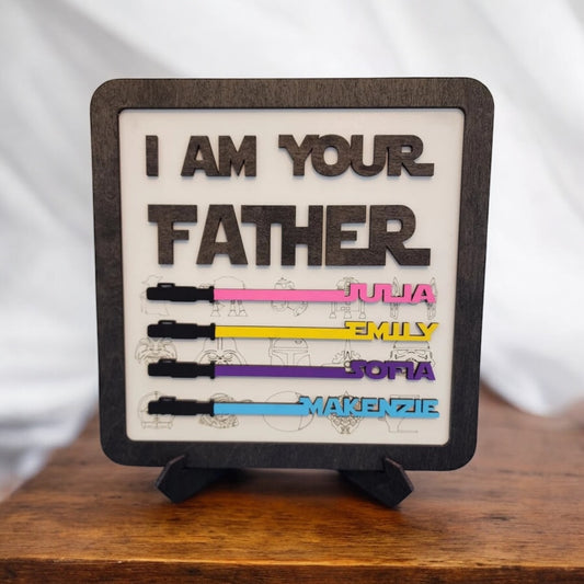 Star Wars I Am Your Father Sign for Father’s Day, Birthday, + More