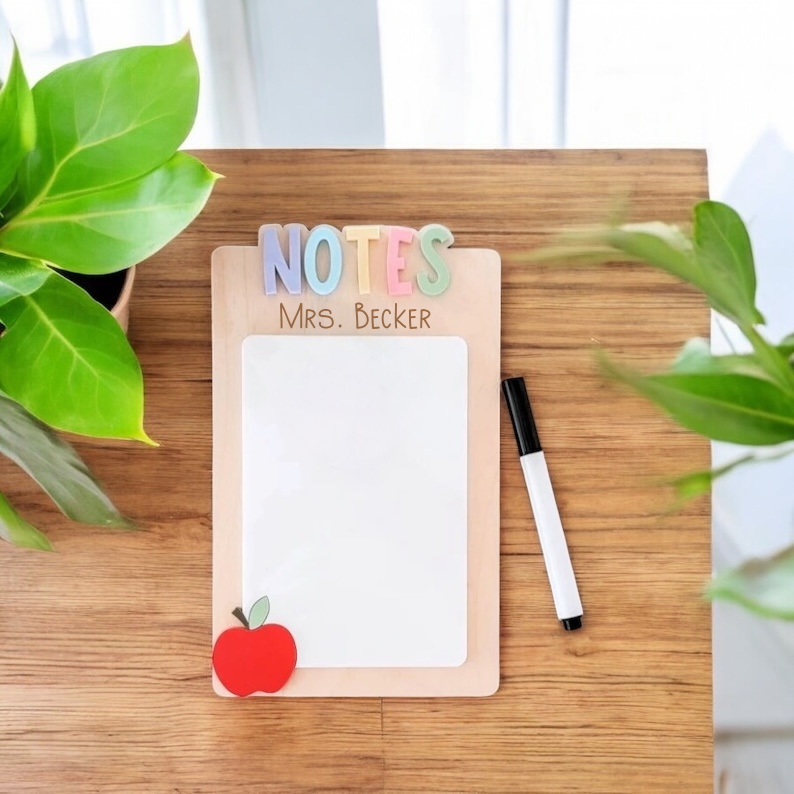 Teacher Personalized Mini Dry-Erase Notepad