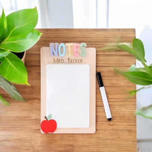 Teacher Personalized Mini Dry-Erase Notepad