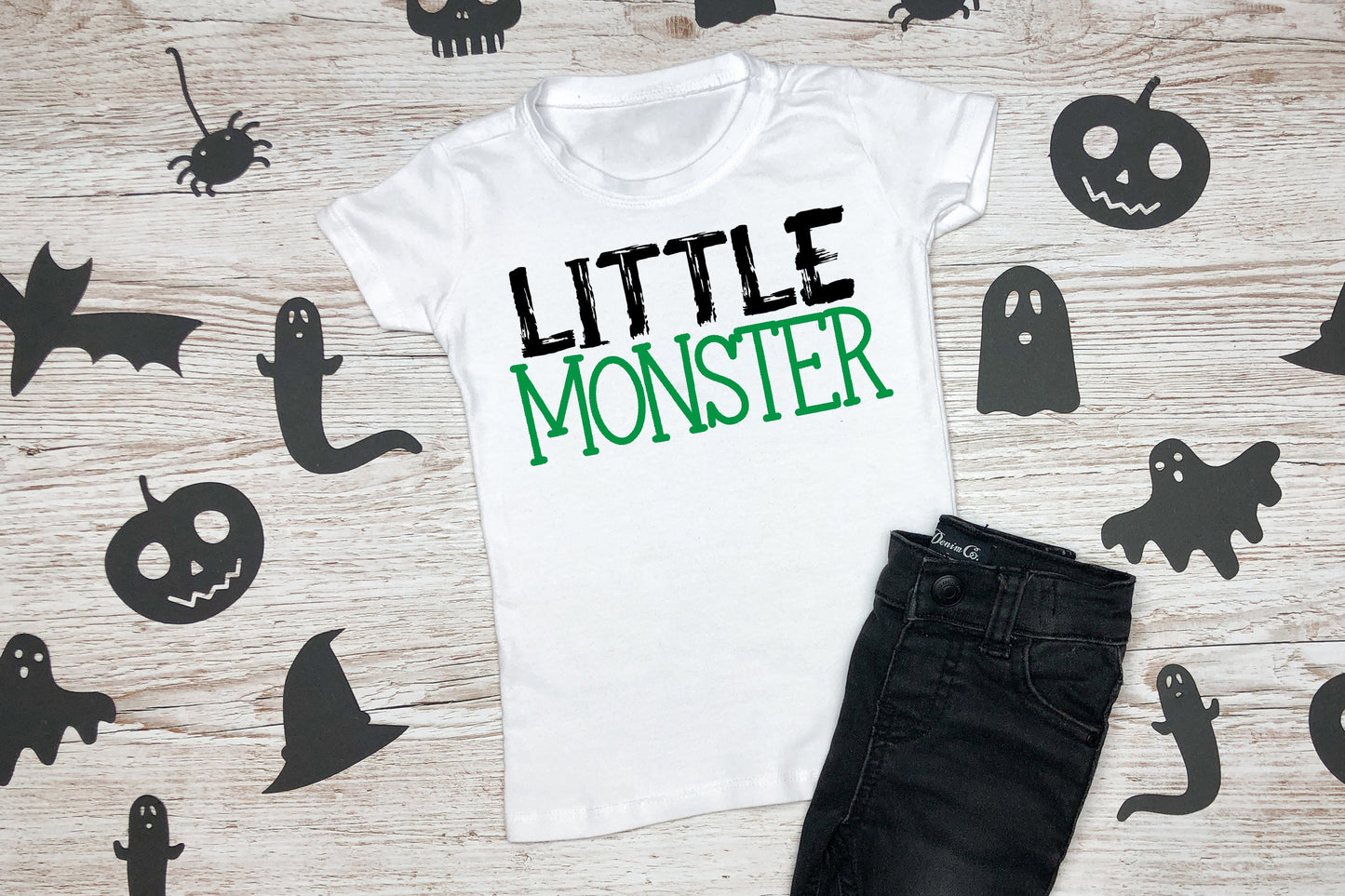 Sibling Matching Little Monster T-Shirts