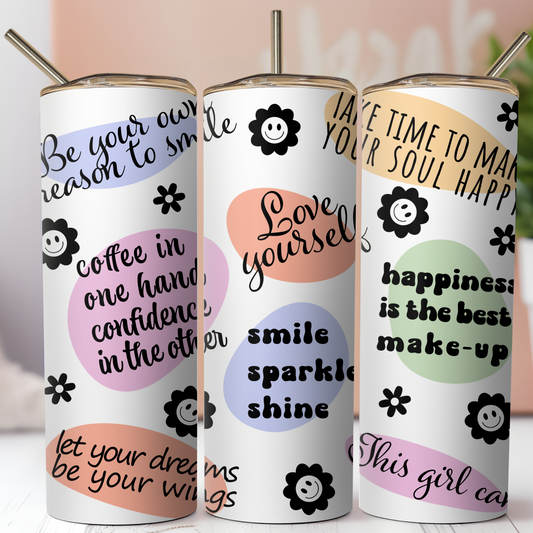 Motivational Quotes - Stainless Steel 20oz