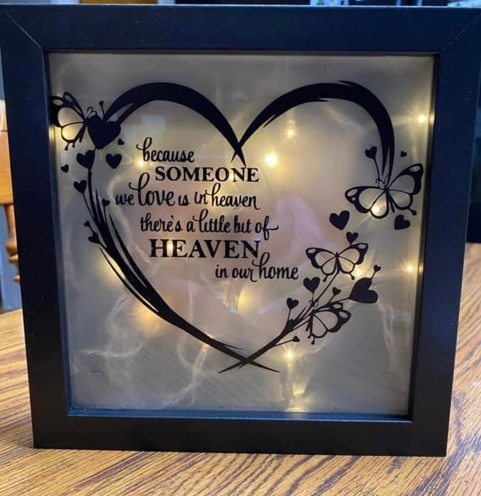 Because Someone We Love is in Heaven Shadow Box