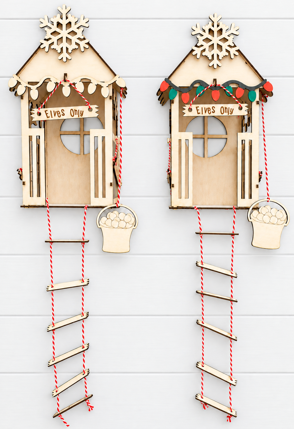 Elf Play House Prop Unfinished DIY House for Christmas
