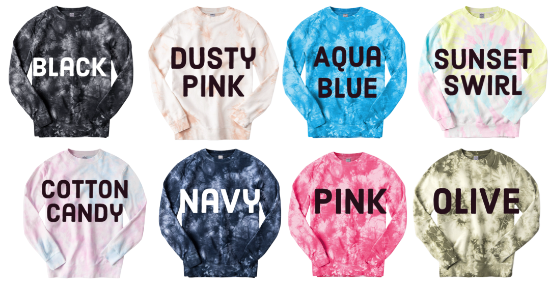 Monogram Tie Dye Pullover