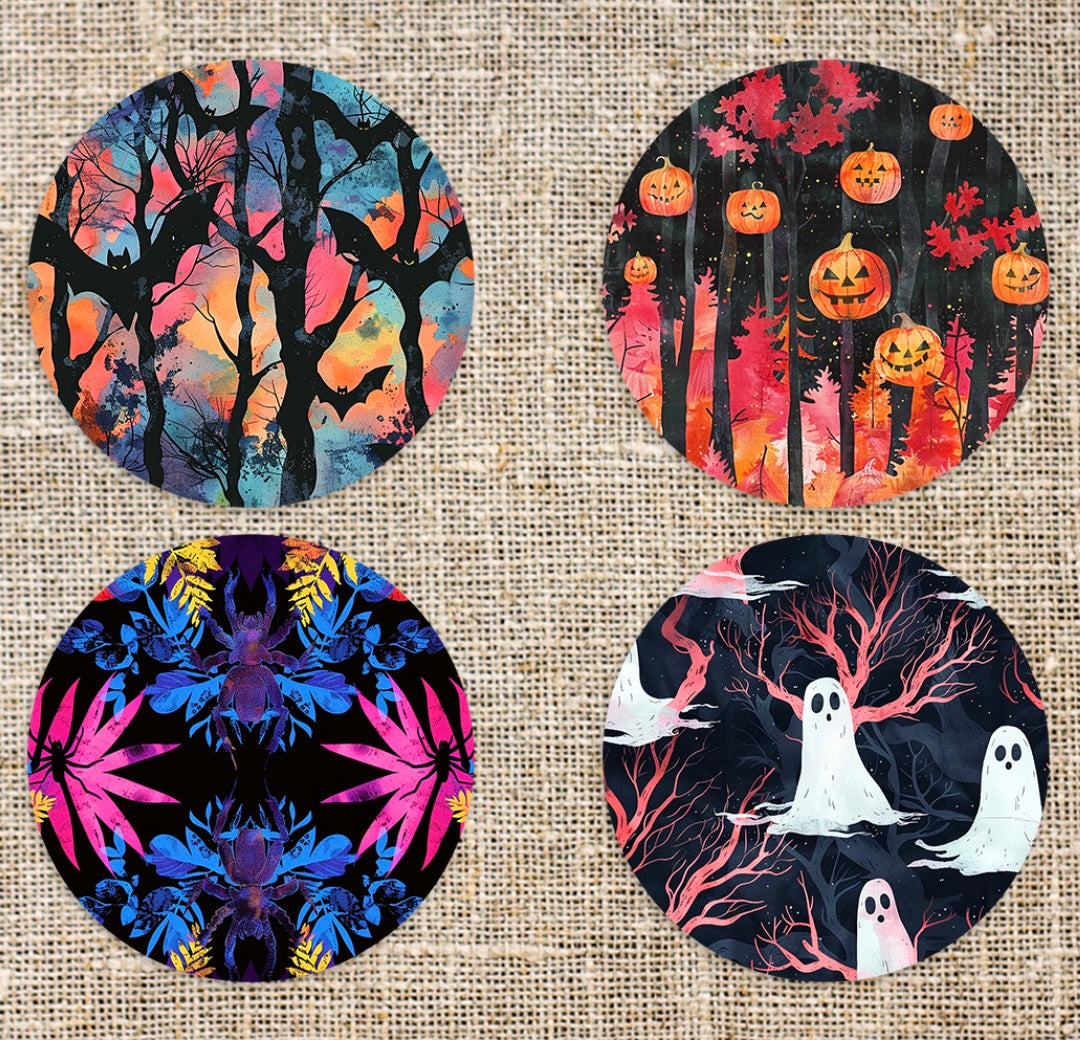 Mix & Match Halloween Coasters (Set of 4)