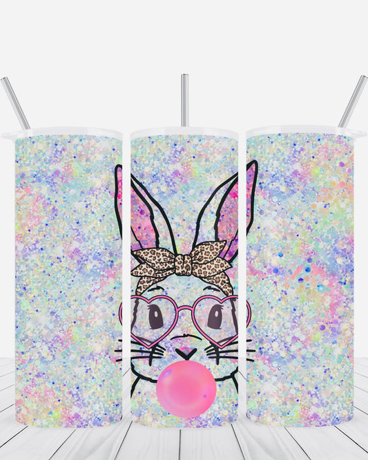 Bunny Bubblegum Easter Tumbler - 20oz Stainless Steel