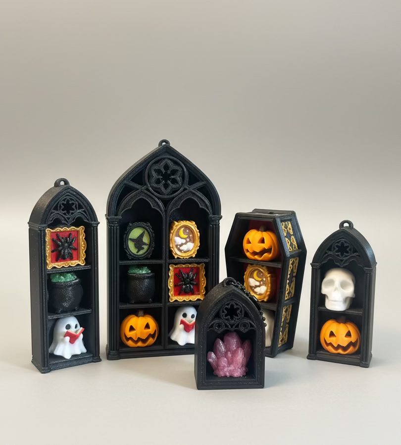 Spooky Gothic Bookshelf - 3 Clicker
