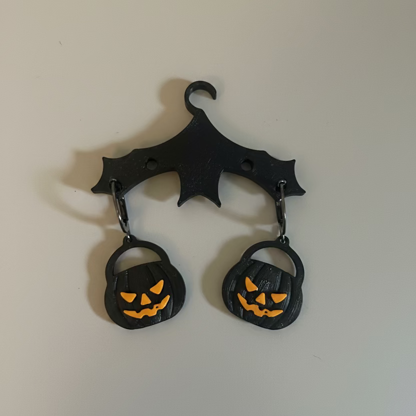 Black Jack-O-Lantern Earrings