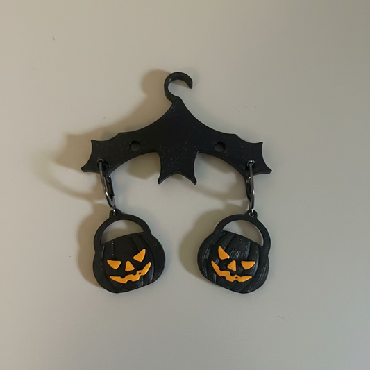 Black Jack-O-Lantern Earrings