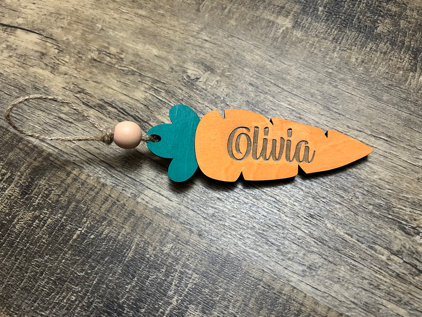 Carrot Personalized Easter Tags