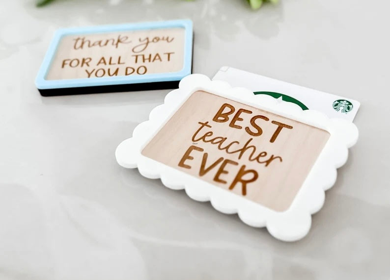 Teacher Gift Card Holders