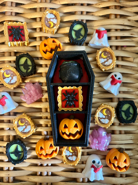 Ornate Coffin Bookshelf - 3 Clicker