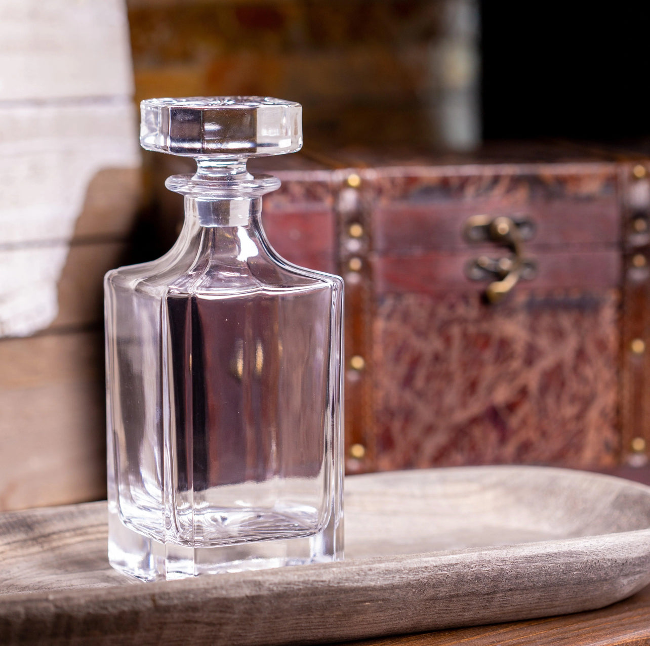 Engraved Whiskey Decanter - 750mL