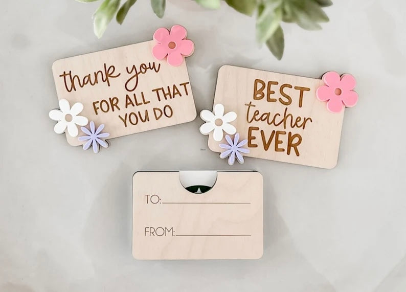 Teacher Gift Card Holders