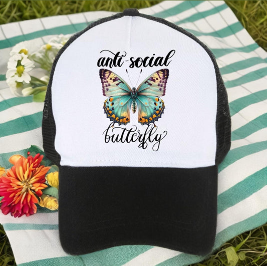 Antisocial Butterfly Trucker Hat