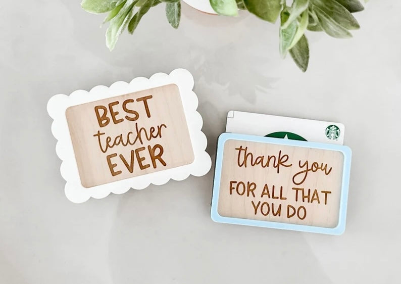 Teacher Gift Card Holders