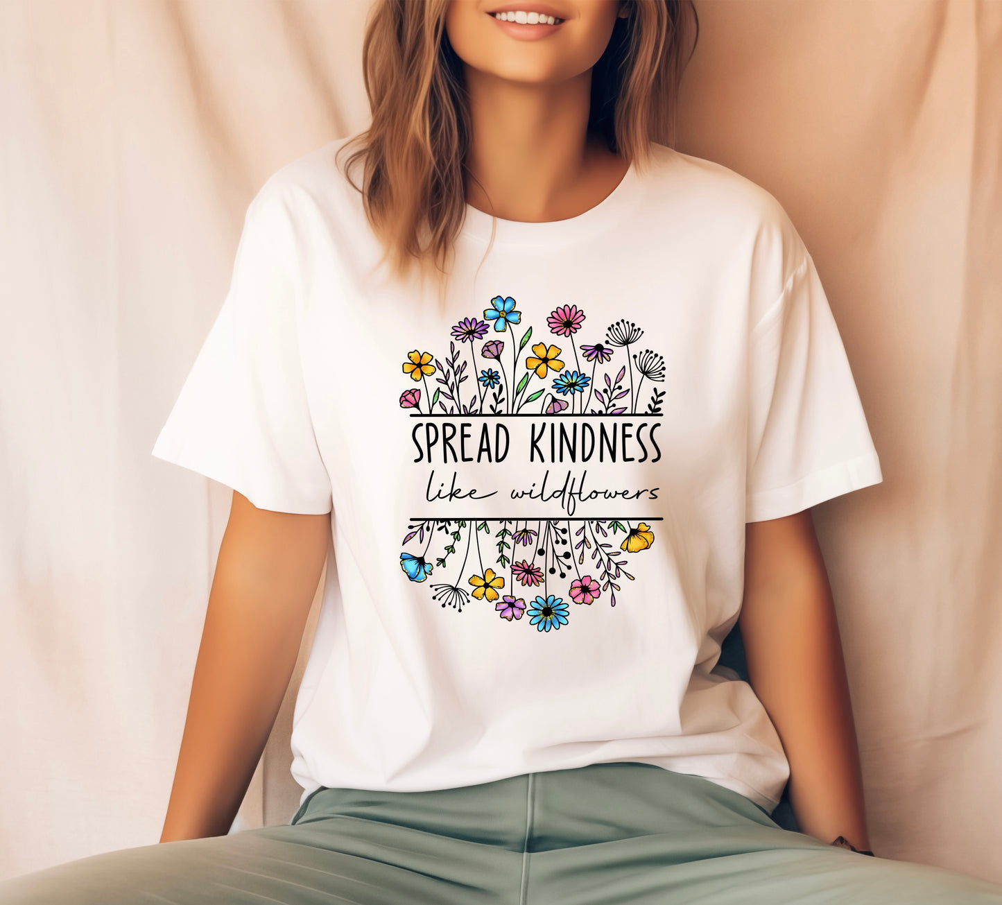 Spread Kindness Like Wildflowers Tee