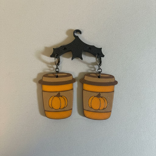 Pumpkin Spice Latte Earrings