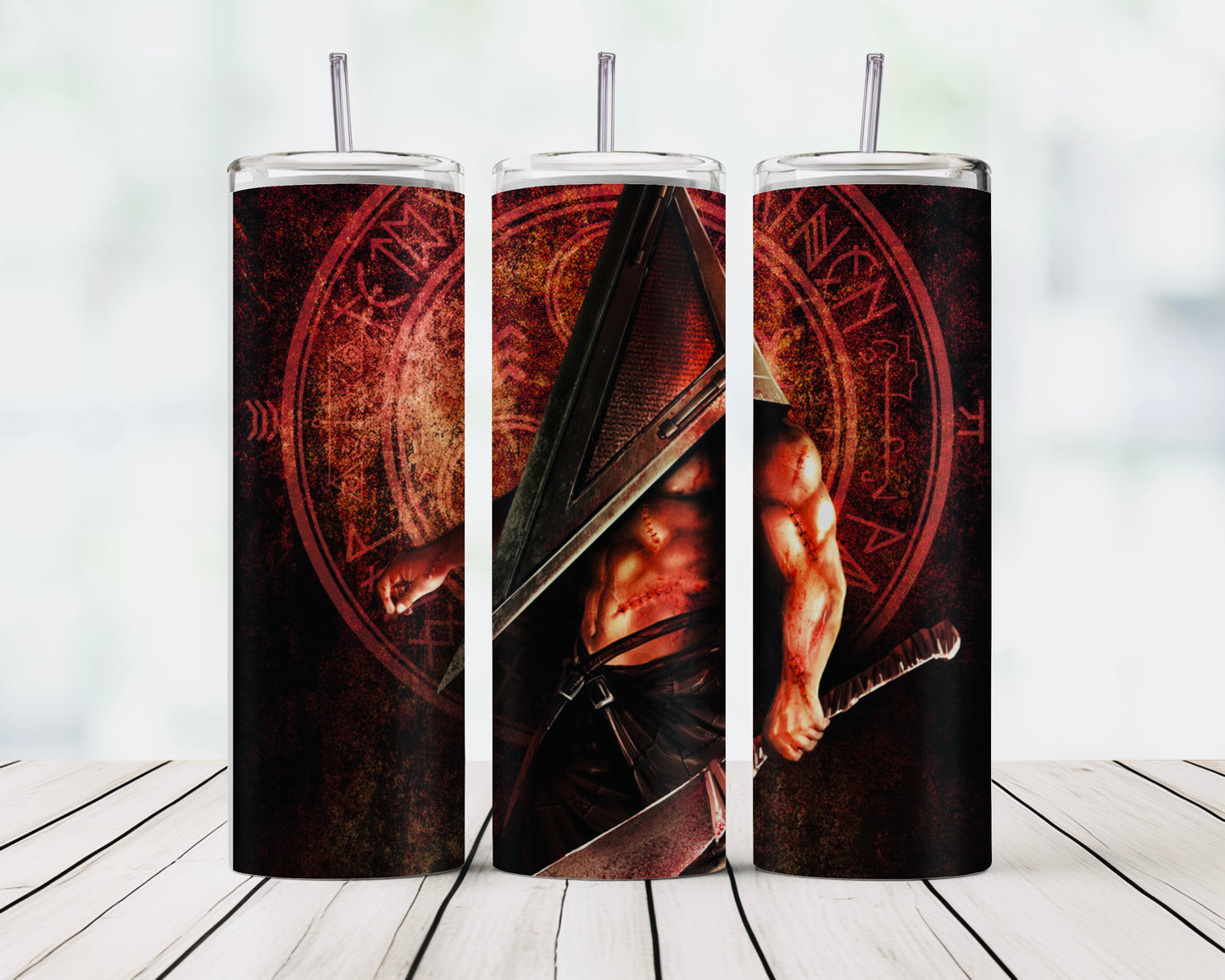 Silent Hill Pyramid Head Tumbler - 20oz Stainless Steel