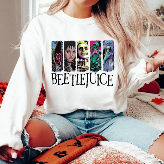 Beetlejuice Movie Character Themed Halloween Unisex Pullover