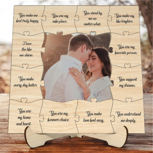 Puzzle Piece Custom Wooden Picture Frame