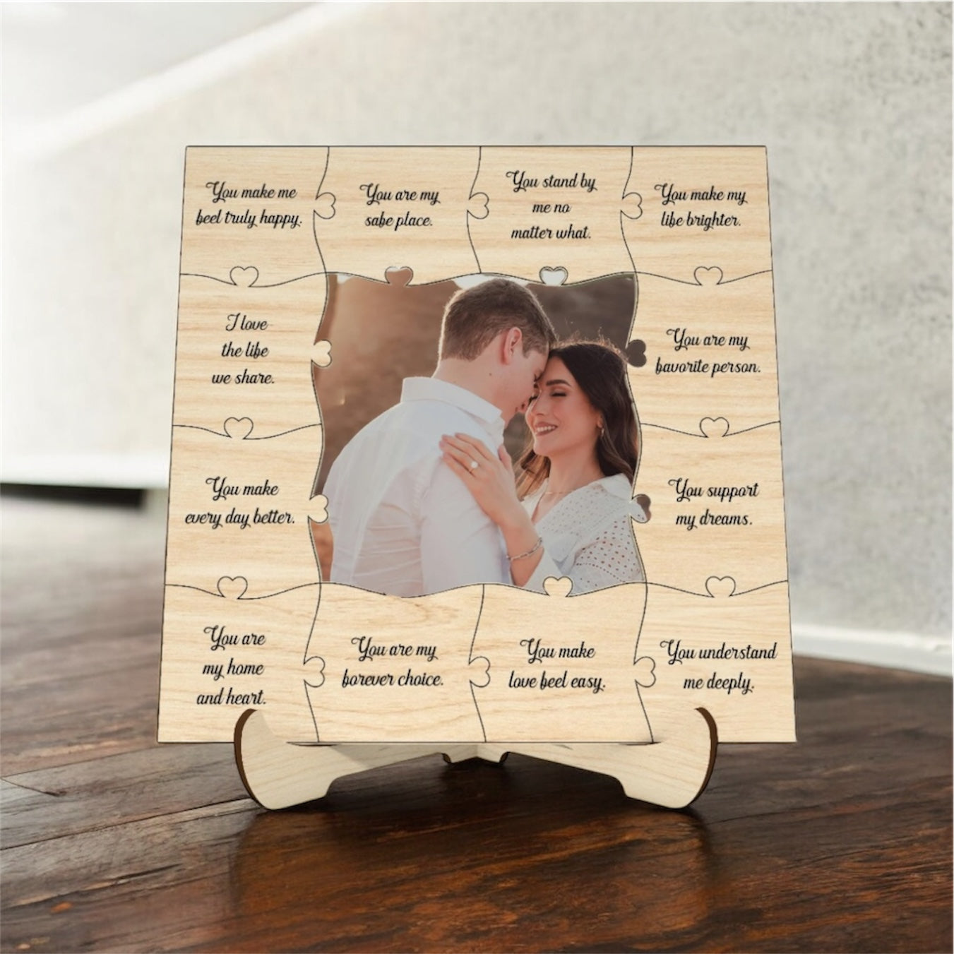Puzzle Piece Custom Wooden Picture Frame