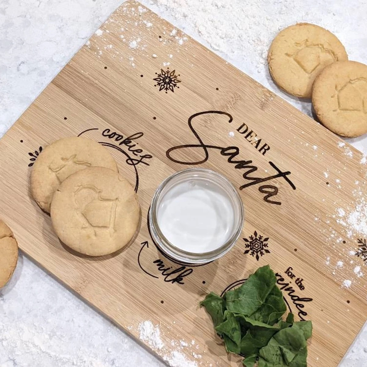 Cookies and Milk For Santa Board