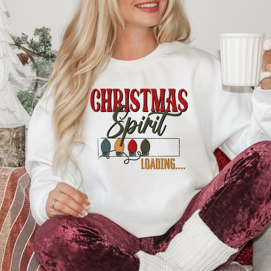 Christmas Spirit Loading Pullover Sweatshirt