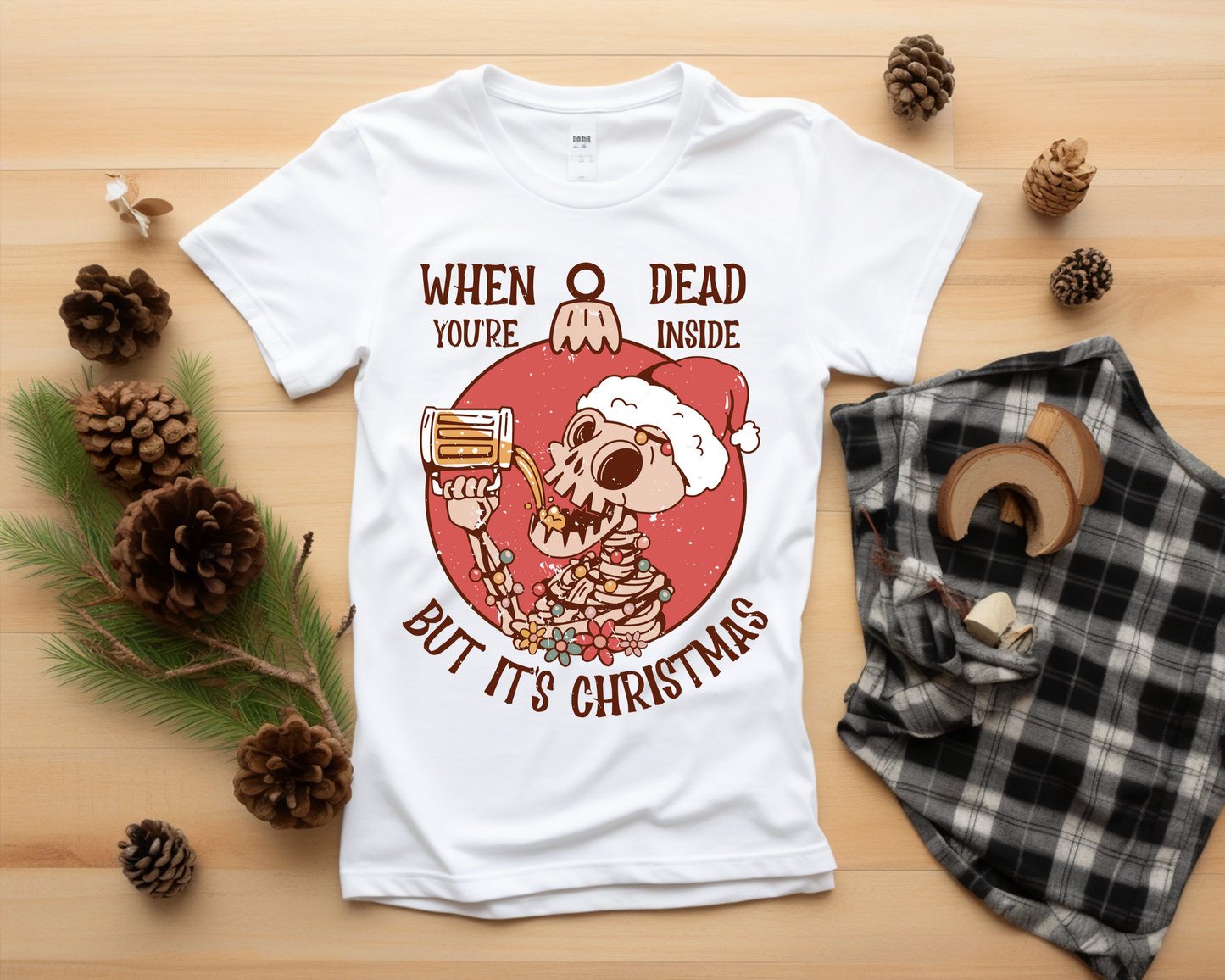 Dead Inside But It’s Christmas Graphic Tee