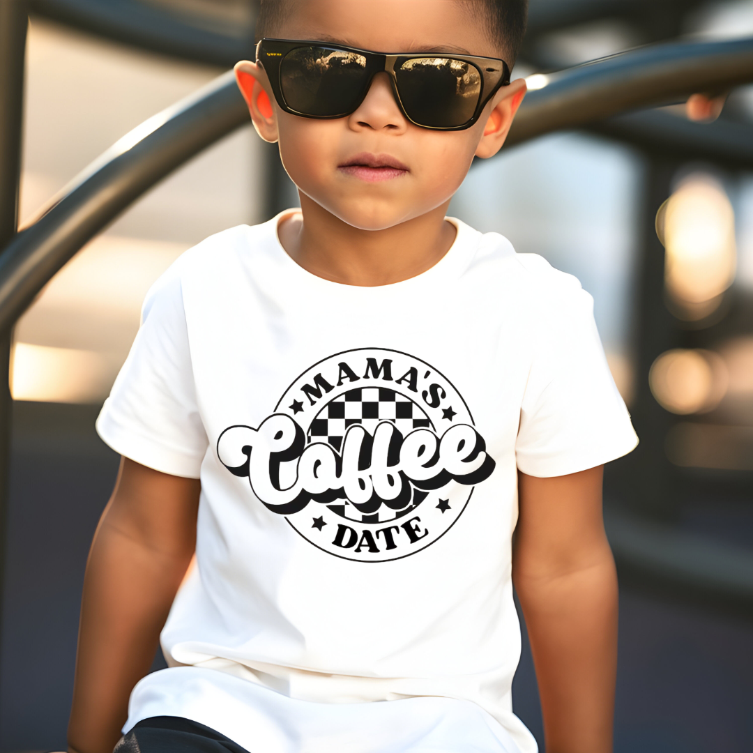 Mama’s Coffee Date Baby + Kids Tee