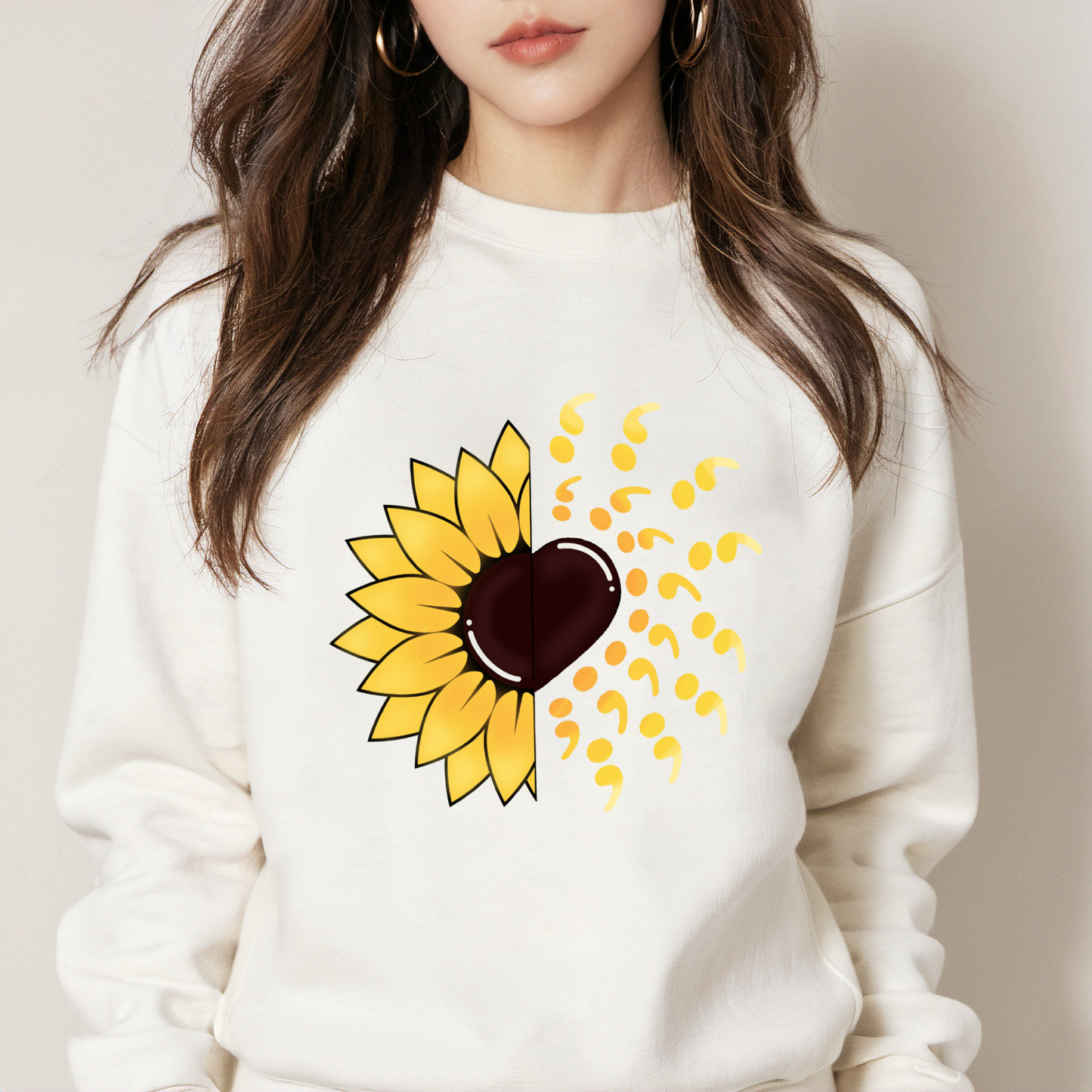 Sunflower Semicolon Sweatshirt