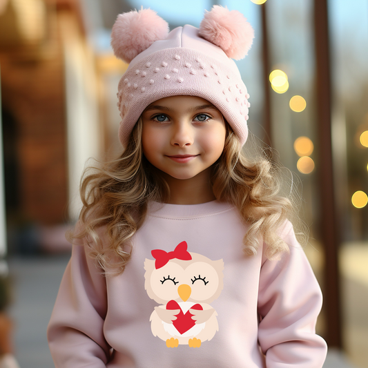 Toddler & Kids’ Owl Love Pullover