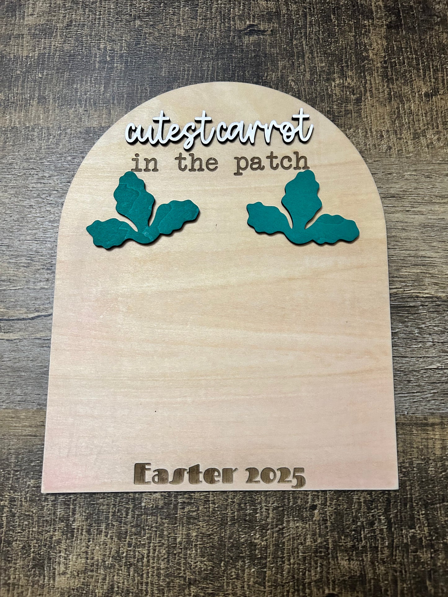 Cutest Carrot In The Patch Footprint Easter Sign DIY Craft